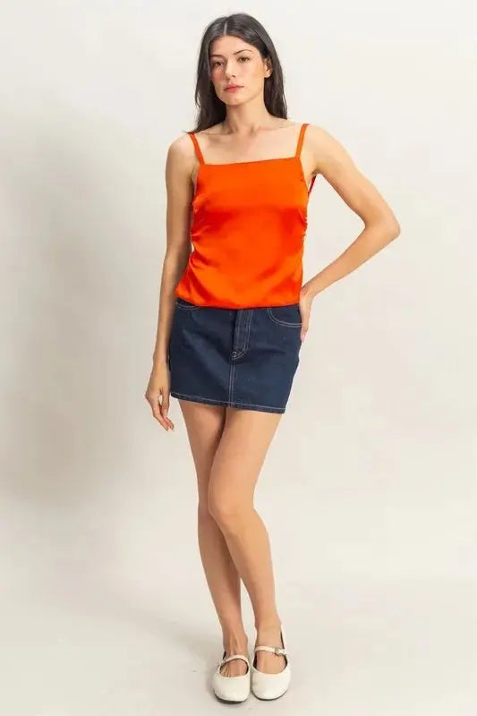 HYFVE Satin Back Tie Detail Cami for Elegant Looks - Love Salve